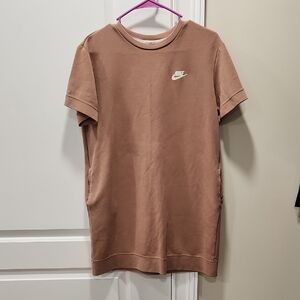 Nike Tan Midi Dress with Logo